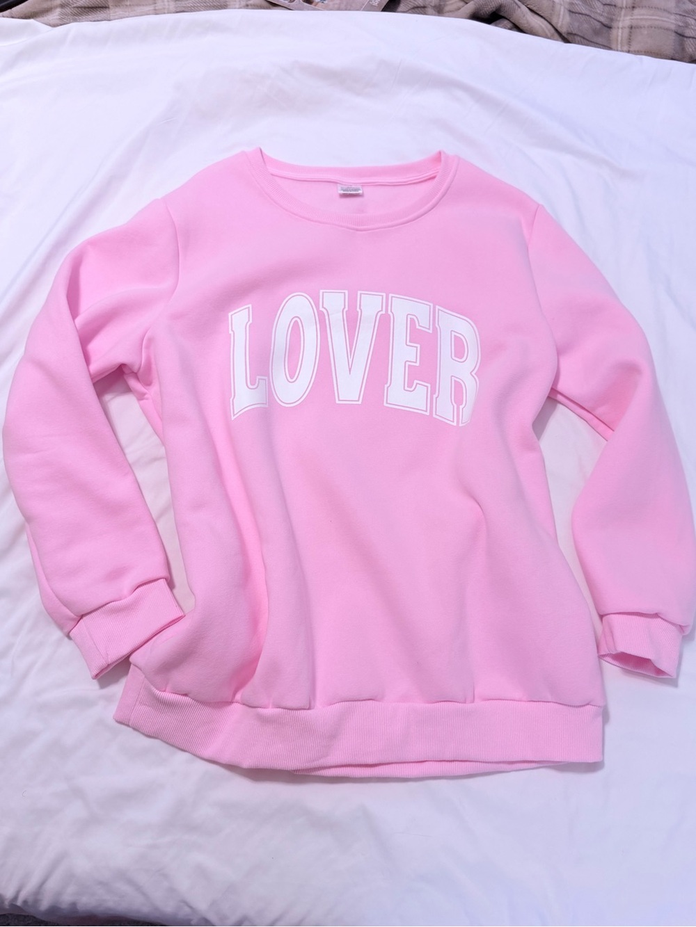 Soft Pink Crewneck Sweatshirt